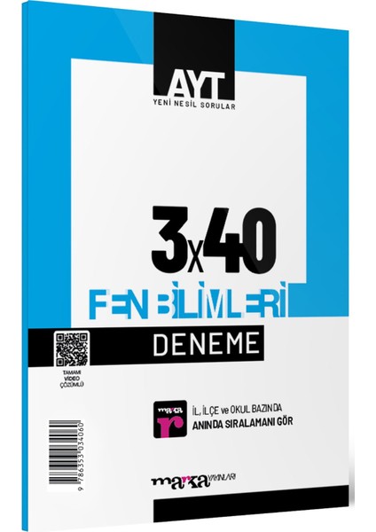 AYT Fen Bilimleri 3X40 Deneme