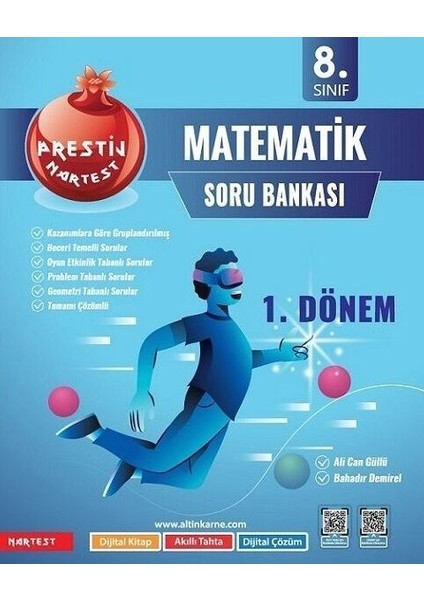 Nartest Yayınları 8. Sınıf Matematik 1. Dönem Prestij Soru Bankası