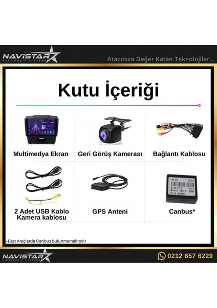 Isuzu D-Max 2015-2018 Model 4gb + 64GB Android 13 Kablosuz Carpl