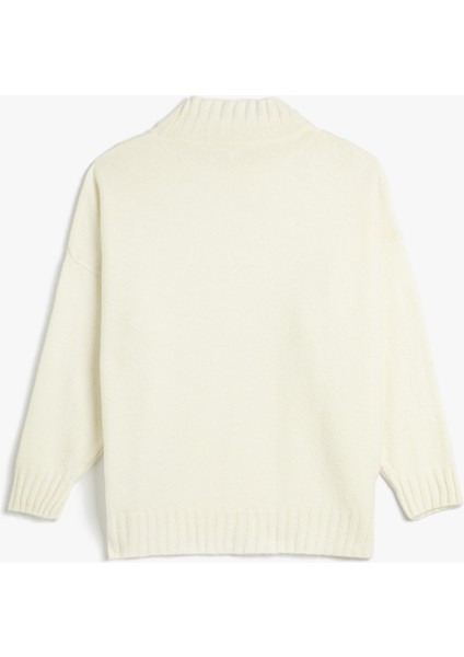 Dik Yaka Tunik Örgü Uzun Kollu Ribanalı fiyatları