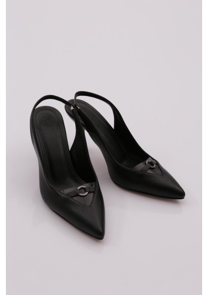 03 Kadin Sivri Burun Şeffaf Detayli Aksesuarli Topuklu Ayakkabi fiyatları