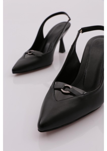 03 Kadin Sivri Burun Şeffaf Detayli Aksesuarli Topuklu Ayakkabi fırsatları