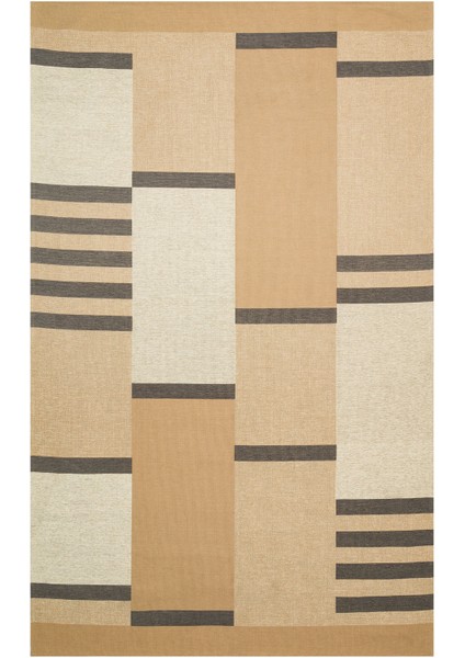 Brooklyn Brk 14 Natural Grey Hasır Görünümlü Kaymaz Modern Şık Dokuma Kilim