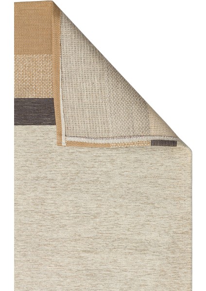 Brooklyn Brk 14 Natural Grey Hasır Görünümlü Kaymaz Modern Şık Dokuma Kilim