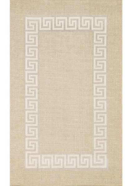 Brooklyn Brk 11 Natural Whıte Hasır Görünümlü Kaymaz Modern Şık Dokuma Kilim