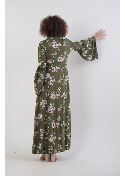 Toscana Kolları Volanlı Gömlek Elbise modelleri