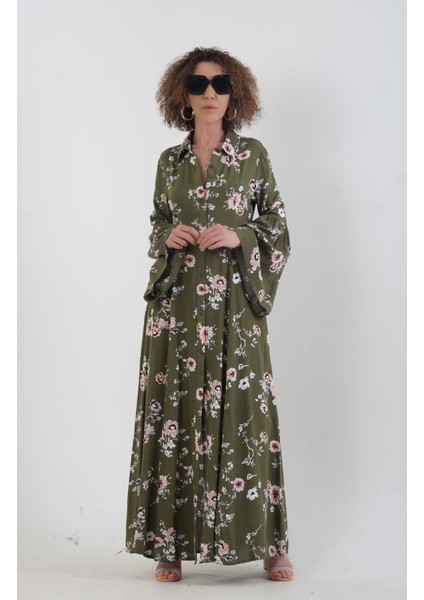 Toscana Kolları Volanlı Gömlek Elbise indirimleri