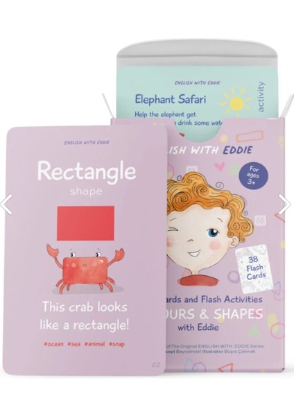 Englısh Wıth Eddıe Flash Cards And Flash Activities Colours & Shapes With Eddie