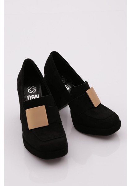 K3803 Kadin Topuklu Loafer Ayakkabi