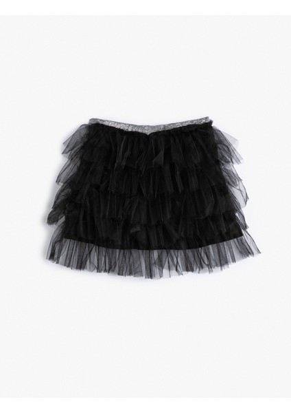 Mini Tütü Etek Katlı Rahat Kesim Beli Lastikli Astarlı fiyatları