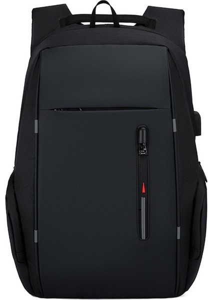 Üniversite Öğrenci Okul Çantaları USB Şarj Portlu Erkek Dizüstü Sırt Çantası (Yurt Dışından)