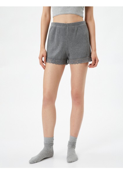 Şort Pijama Altı Fitilli Dantel Detaylı modelleri