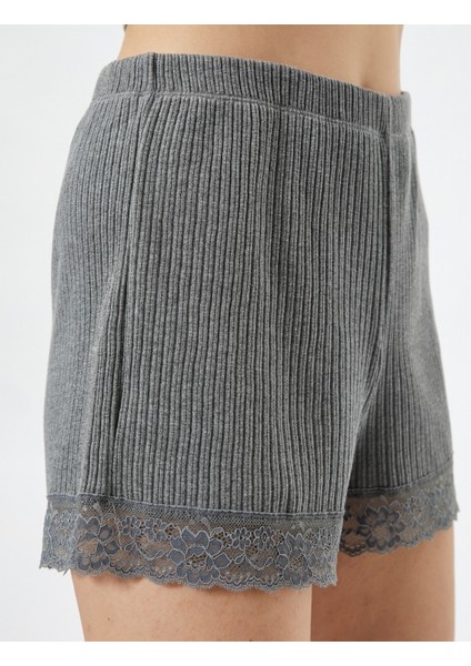 Şort Pijama Altı Fitilli Dantel Detaylı indirimleri