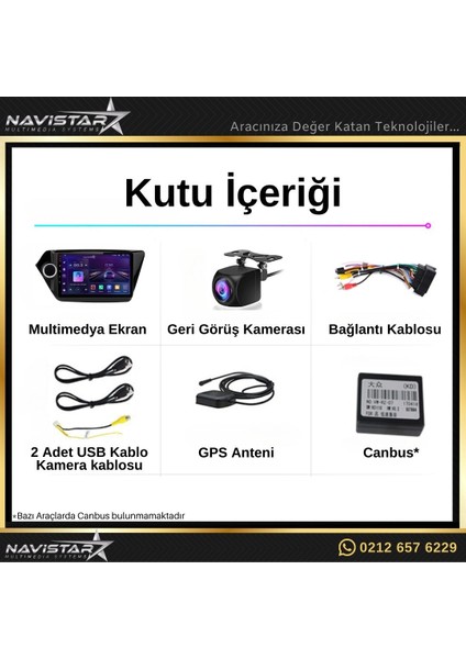 Kia Rio 2011-2016 Model 4+64 GB Android 13 Kablosuz Carplay Navi fırsatları