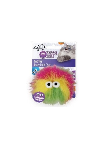 Furry Ball - Tüylü Renkli Top Oyuncak Pembe