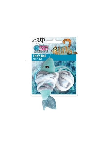 Knotty Habit - Renkli Peluş Balık İpli Oyuncak