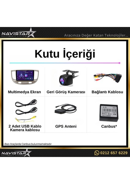 Kia Rio2 2005-2011 Model 2+32GB Android 13 Kablosuz Carplay Navi fırsatları