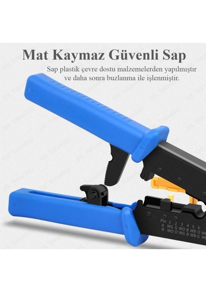 Ata Elektronik Yeni Nesil Ez RJ45 Sıkma Ez RJ45 Crimper 8p 6p RJ12 R J45 RJ11 Network Ağ Pense