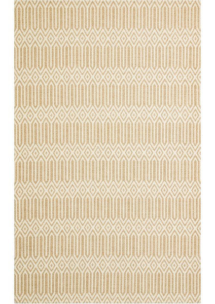 Brooklyn Brk 10 Natural Ivory Hasır Görünümlü Kaymaz Modern Şık Dokuma Kilim