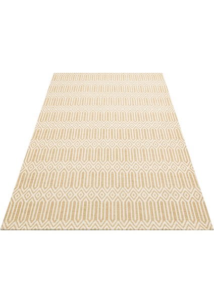 Brooklyn Brk 10 Natural Ivory Hasır Görünümlü Kaymaz Modern Şık Dokuma Kilim