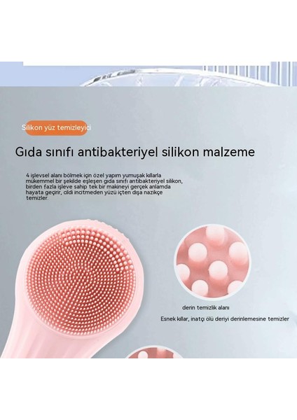 Elektrikli Yüz Yıkama Şarj Edilebilir Su Geçirmez Ultrasonik Silikon Yüz Temizleyici (Yurt Dışından) fırsatları