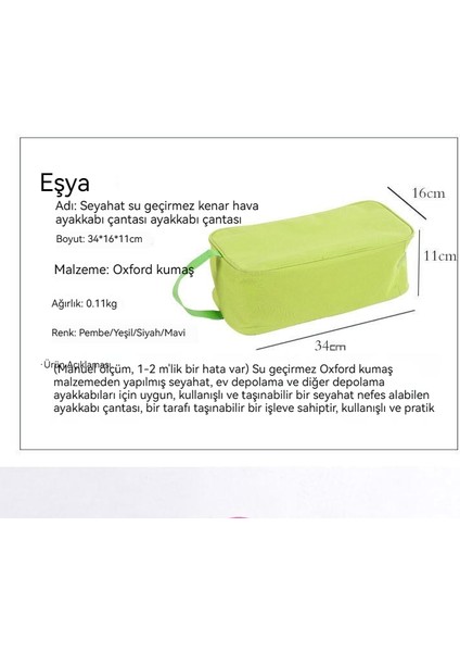 Taşınabilir Şeffaf Su Geçirmez El Ayakkabıları Saklama Çantası (Yurt Dışından) fiyatları