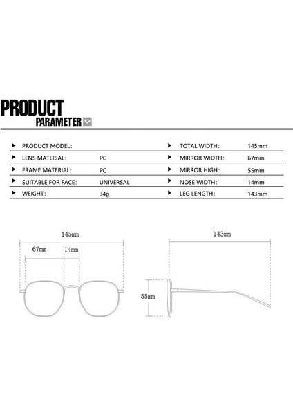 Retro Trend Büyük Çerçeve Tek Parça Güneş Gözlüğü (Yurt Dışından)