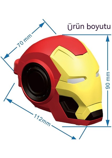 Yeni Iron Man Kablosuz Akıllı Bluetooth Küçük Hoparlör (Yurt Dışından)