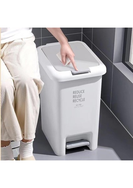 15L Ev Mutfak Oturma Odası Kapaklı Pedallı Çöp Tenekesi (Yurt Dışından) fiyatları
