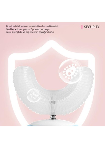 Çocuk U-Şeklinde Silikon Yumuşak Saç Elektrikli Diş Fırçası (Yurt Dışından) fiyatları