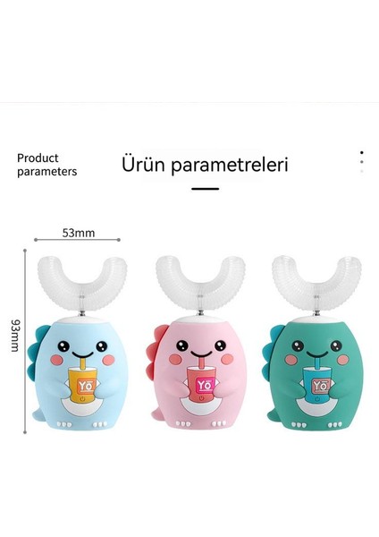 Çocuk U-Şeklinde Silikon Yumuşak Saç Elektrikli Diş Fırçası (Yurt Dışından) indirimleri