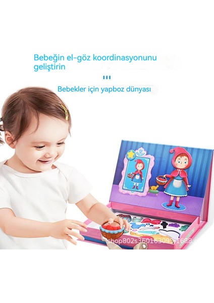 Çocuk Erken Eğitim Bulmaca Prenses Giyinmek Manyetik Bulmaca (Yurt Dışından)