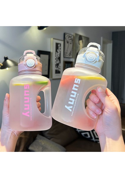 1000ML Karikatür Büyük Kapasiteli Plastik Spor Şişesi (Yurt Dışından) modelleri