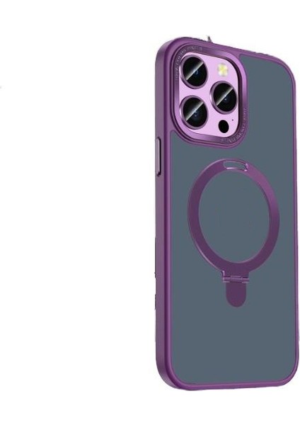 Iphone 14 Pro Max Için Geri Çekilebilir Brakete Sahip Manyetik Telefon Kılıfı (Yurt Dışından)