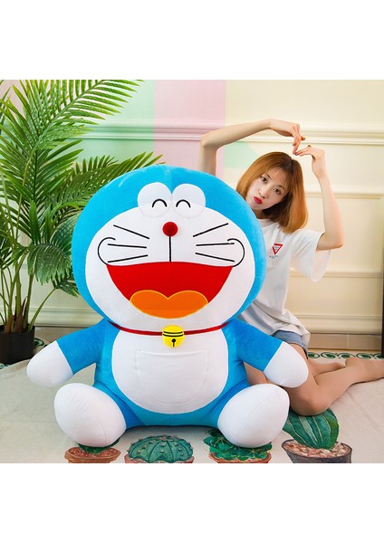 35CM Dil Dışarı Doraemon Doraemon Bebek Peluş Oyuncak (Yurt Dışından)