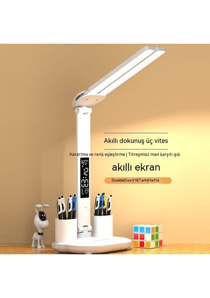 Öğrencilerin Ev Kullanımı Için Göz Koruması USB Şarj Edilebilir Masa Lambası (Yurt Dışından)