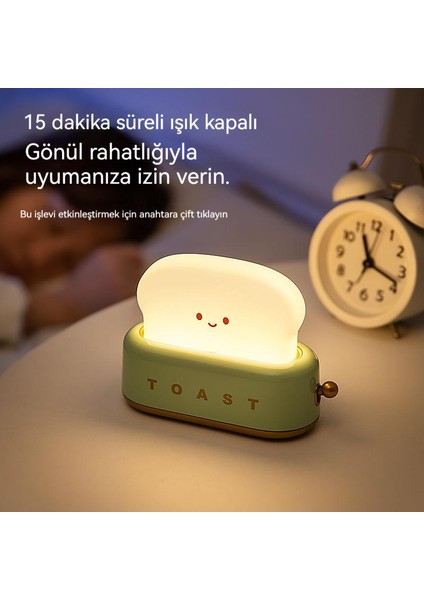 Yatak Odası Başucu USB Şarj Edilebilir LED Gece Lambası (Yurt Dışından)