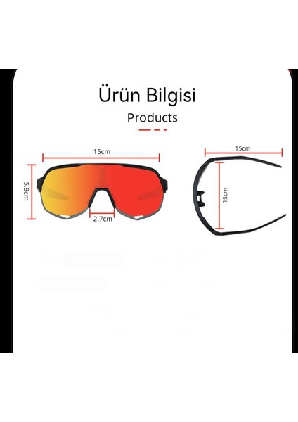 Açık Bisiklet Değiştirilebilir Lens Uv Koruma Gözlükleri (Yurt Dışından)