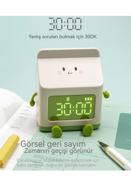 Yeni Çocuk Yaratıcı Süt Kutusu Uyandırma Çalar Saati (Yurt Dışından)