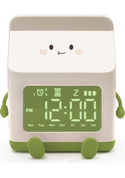 Yeni Çocuk Yaratıcı Süt Kutusu Uyandırma Çalar Saati (Yurt Dışından)