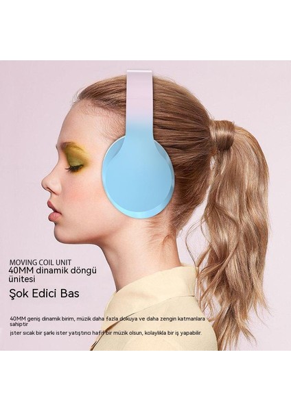 Degrade Renkli Kablosuz Bluetooth Kulaklık (Yurt Dışından) modelleri