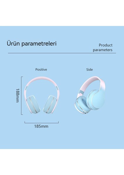 Degrade Renkli Kablosuz Bluetooth Kulaklık (Yurt Dışından) indirimleri