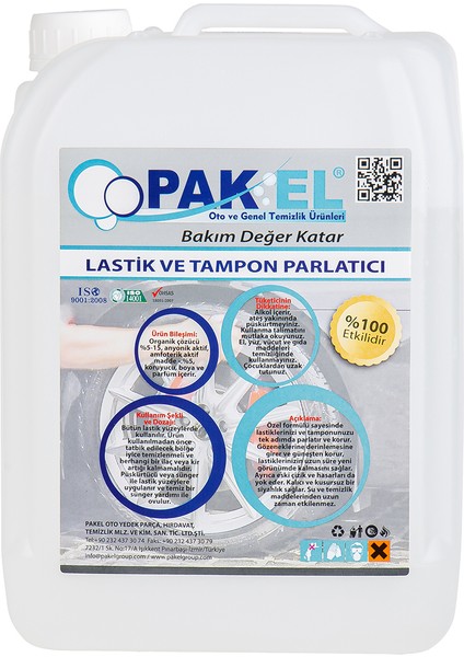 Profesyonel Lastik ve Tampon Parlatıcı 5 Kg