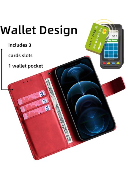 Tecno Camon 19 Pro Için Telefon Kılıfı Kart Yuvalı Deri Telefon Kılıfı (Yurt Dışından)
