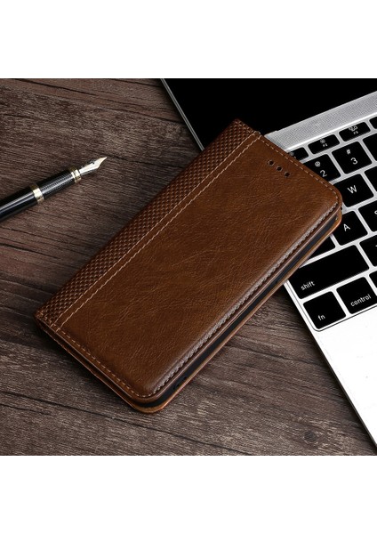 Kart Yuvası ile Oppo Reno 8t 4g Deri Telefon Kılıfı Için Telefon Kılıfı (Yurt Dışından)