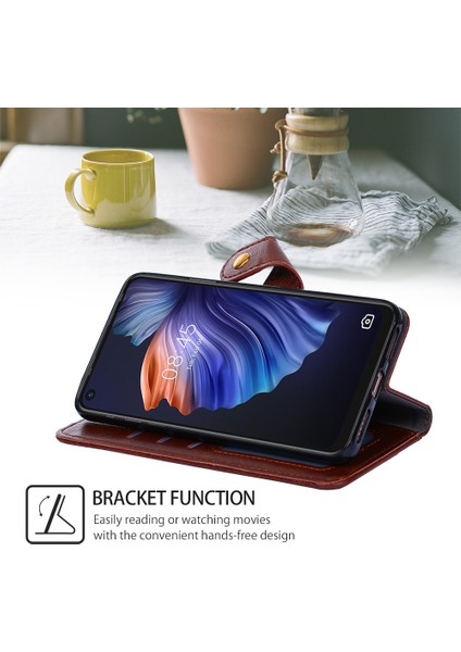 Oppo Find X6 Pro 5g Kart Yuvalı Deri Telefon Kılıfı Için Telefon Kılıfı (Yurt Dışından)