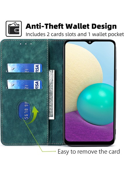 Tecno Camon 19 Pro Için Telefon Kılıfı Kart Yuvalı Deri Telefon Kılıfı (Yurt Dışından)