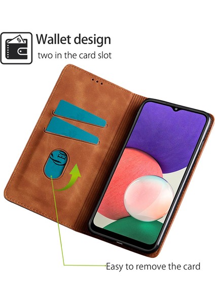 Tecno Camon 19 Pro Için Telefon Kılıfı Kart Yuvalı Deri Telefon Kılıfı (Yurt Dışından)