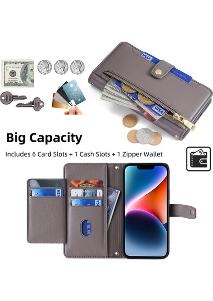 Tecno Camon 19 Pro Için Telefon Kılıfı Kart Yuvalı Deri Telefon Kılıfı (Yurt Dışından)