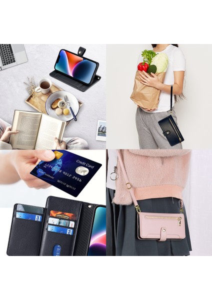 Tecno Camon 19 Pro Için Telefon Kılıfı Kart Yuvalı Deri Telefon Kılıfı (Yurt Dışından)